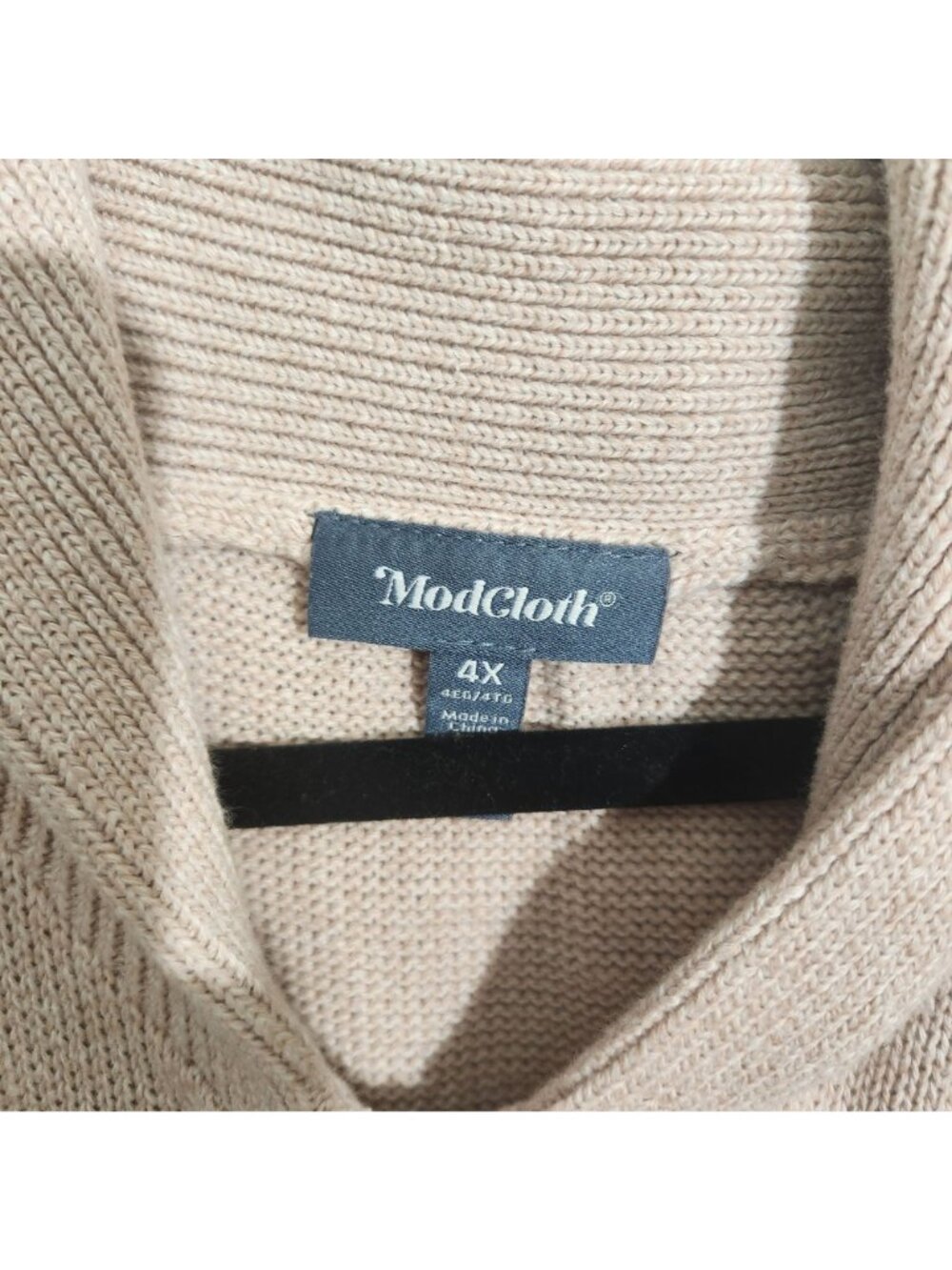 ModCloth Cardigan Womens 4X Beige Hooded Squirrel Print Cotton - Picture 2 of 11